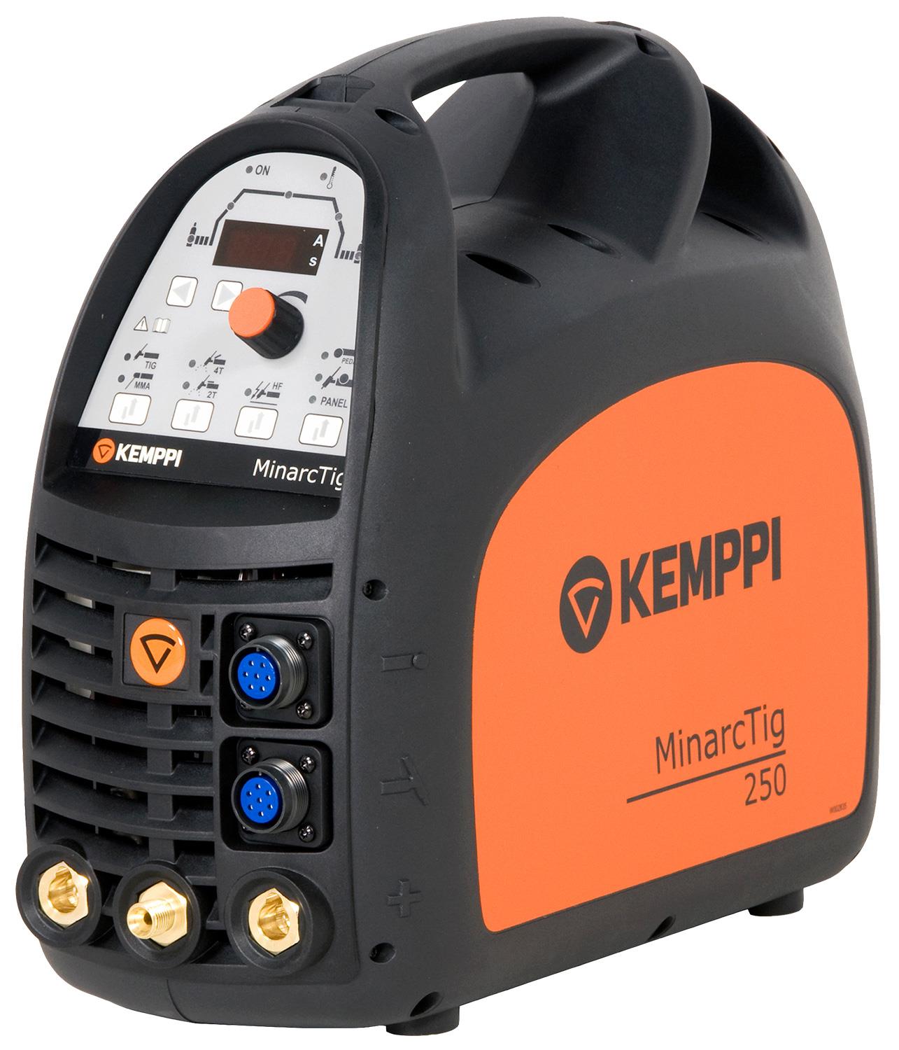 P0607TX  Kemppi MinarcTig 250 with 4m TX165GF4 Torch, Earth Cable & Gas Hose